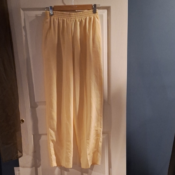 Maggie Sweet Pants - Vintage Maggie Sweet Yellow Pull-on Pants Petite Small